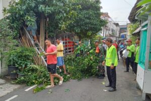 Kerja Bakti Bersama Babinsa Koramil 03/Senen Dengan Anggota PPSU Dan Warga