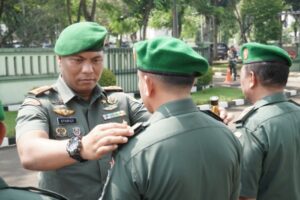 Upacara Korp Kenaikan Pangkat, Dandim 0510/Trs: Tingkatkan Kualitas Kerja, Bertanggung Jawab Dalam Tugas