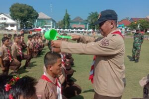 Danramil 07/Pda Aren Resmi Menutup Pengembaraan Pramuka Saka Wira Kartika Angkatan 10