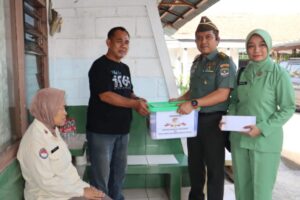 HUT Ke-26 Korem 051Wkt: Kodim 0504/JS Berikan Bantuan Kepada Personil Yang Sakit
