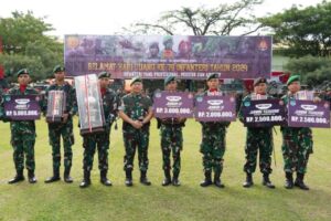 Yonif 201/JY Raih Juara 3: Lomba Peleton Beranting Yudha Wastu Pramuka Jaya 2024