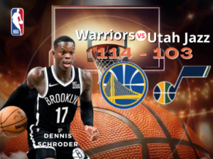 Gambar: Dennis Schroder mencetak 23 poin, termasuk lima tembakan tiga angka, membawa Warriors mengalahkan Jazz 114-103