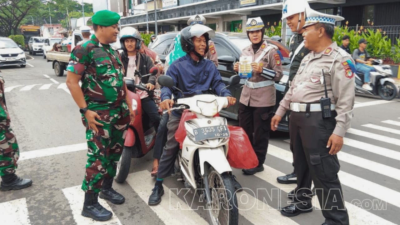 TNI-Polri Sinergi, Danramil 01/Tgr Dukung Operasi Keselamatan Jaya 2025