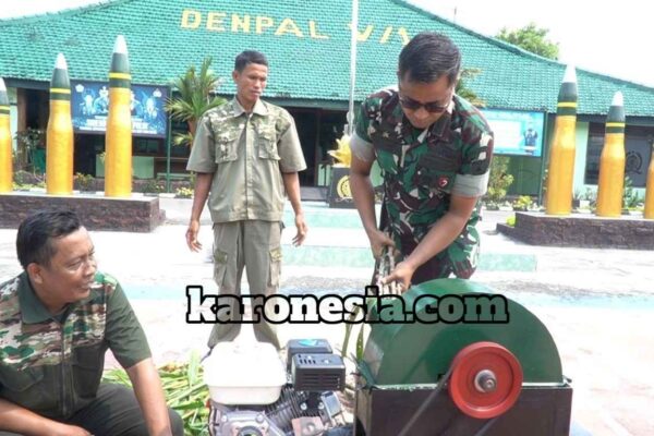 Heboh! Denpal Madiun Bikin Mesin Pencacah Pakan Super Cepat