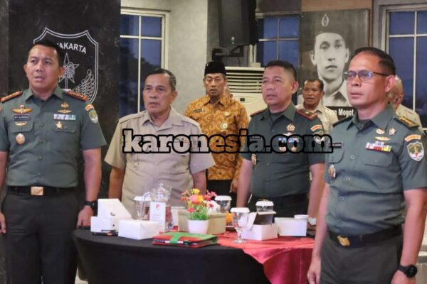 Danrem 052/Wkr dan Purnawirawan TNI Tangerang Halal Bihalal Virtual Bersama Presiden