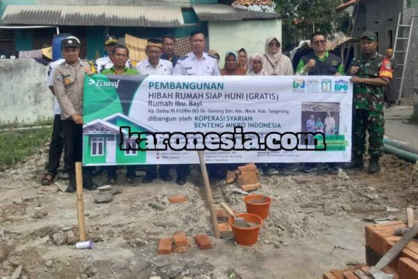 ​TNI-Polri dan Koperasi Syariah Bangun Rumah Layak untuk Warga Mauk