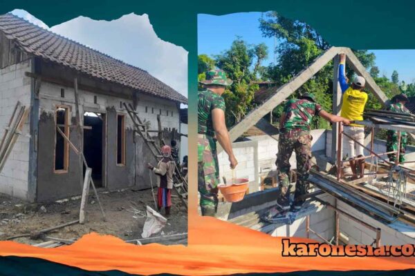 TMMD 124 Nganjuk: Bangun Harapan, Rumah Warga Tak Layak Disulap Layak Huni