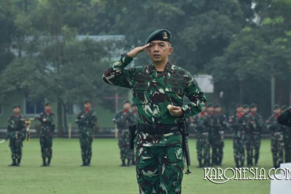 Teguhkan Semangat Juang, Danbrigif 1 Jaya Sakti Pimpin Langsung Upacara Bendera