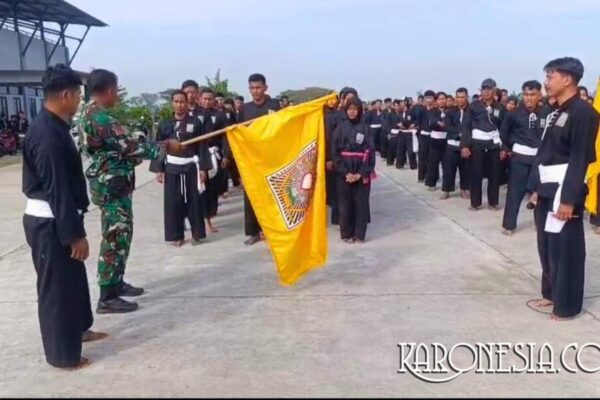 Babinsa Sukatani Monitoring Pendadaran PSHT dan Imbau Ketertiban