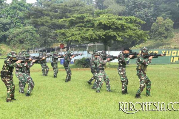 Yonif 201/JY Latih Pengamanan VVIP Matan di Jakarta Timur