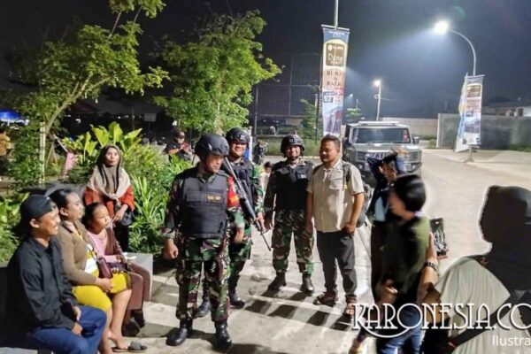 TNI Babelan Gelar Patroli Dukung Jam Malam Pelajar Jabar