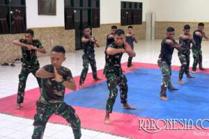 Siap Tempur Tanpa Senjata, Prajurit Yonif 201/JY Asah Pencak Silat Militer