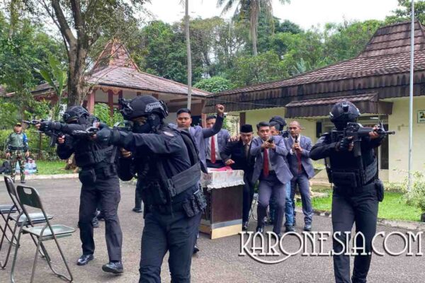 Yonif 201/JY Gelar Latihan VVIP untuk Pengamanan Pejabat Negara