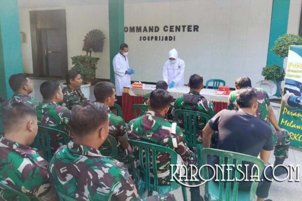 60 Personel Korem 081/DSJ Jalani Tes Urine Antinarkoba