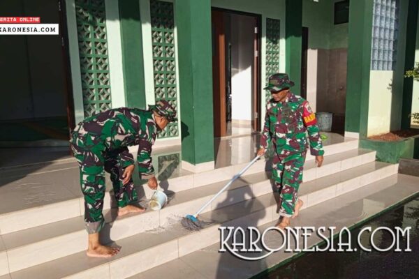 Kodim 0507/Bekasi Rutin Bersihkan Mushola Makodim