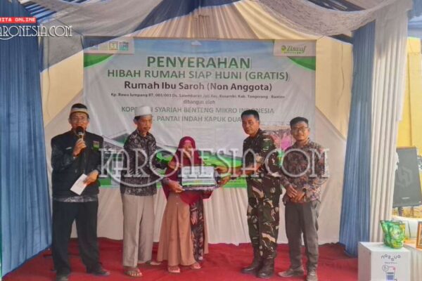 Babinsa Hadiri Penyerahan Bantuan Bedah Rumah di Tangerang