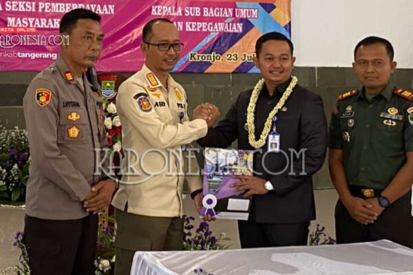 Danramil Kronjo Hadiri Sertijab Camat Baru