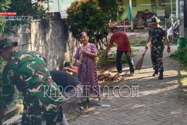 Koramil Tangerang Bersihkan Saluran untuk Cegah Banjir dan DBD