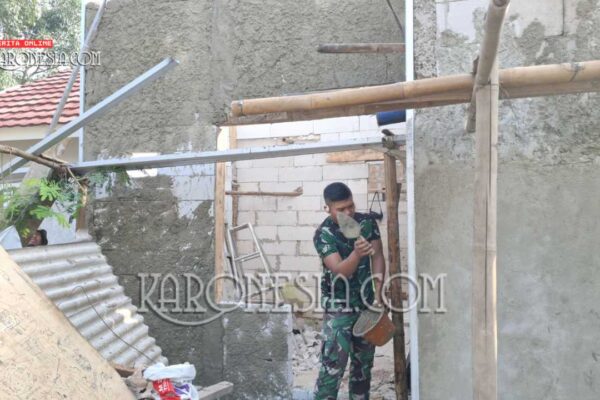 Kodim Bekasi Percepat Rehab Rumah Mustikasari