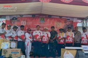 Danramil 08 Kronjo Turun Langsung Amankan Jalan Sehat HUT RI