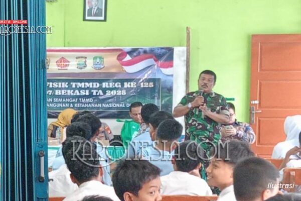 TMMD Sentuh Sekolah: TNI Bekasi Edukasi Siswa Cegah Kenakalan Remaja
