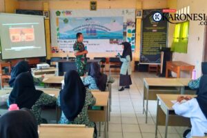 Bela Negara Sejak Dini, Danramil Kronjo Beri Pembekalan Siswa MTsN 7 Tangerang