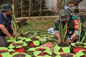 Inovasi Babinsa: Dari Lahan Sampah Menjadi Ruang Hijau di Jatiraden