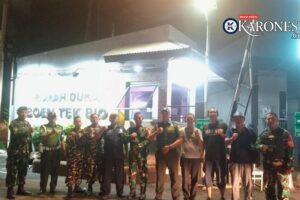 Koramil Tangerang Patroli Malam Bareng Komduk dan Banser