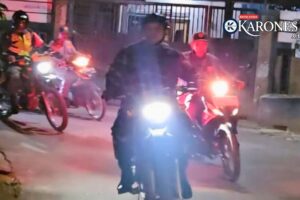 Babinsa dan Tiga Pilar Bekasi Gelar Patroli Malam Jaga Lingkungan Aman