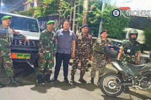 Sinergi Babinsa, Komduk dan GP Ansor Kompak Patroli Malam Jaga Keamanan