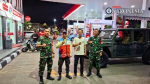 Bersama Komduk Koramil 03/Serpong Patroli Rutin Malam