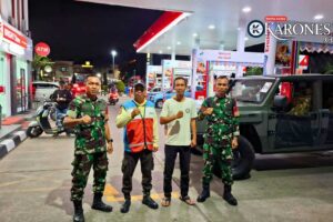 Bersama Komduk Koramil 03/Serpong Patroli Rutin Malam