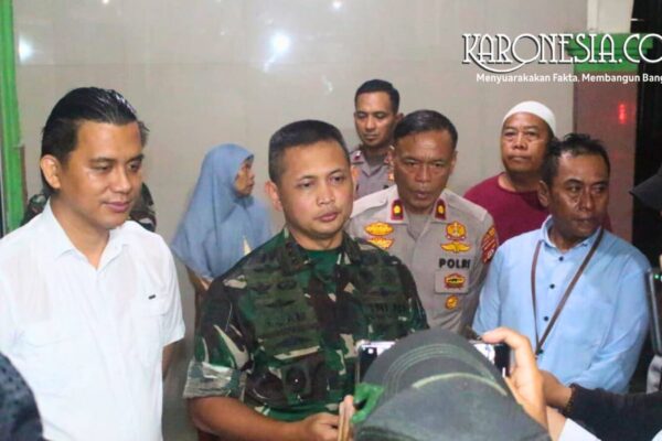 Dandim 0501/JP Kolonel Inf Ahmad Alam Budiman memberikan keterangan pers didampingi jajaran Polri.