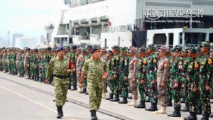 Danjen Akademi TNI Letjen TNI R. Sidharta Wisnu Graha memimpin upacara pemberangkatan Latsitarda Nusantara XLVI/2026.