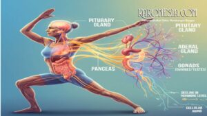 Ilustrasi proses penuaan pada manusia akibat penurunan kadar hormon dalam tubuh.