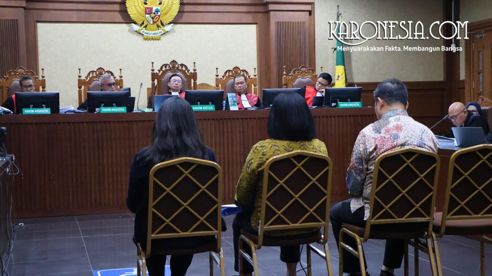 Suasana persidangan kasus korupsi pengadaan Chromebook di Pengadilan Tipikor Jakarta Pusat dengan saksi dari GoTo dan Google.