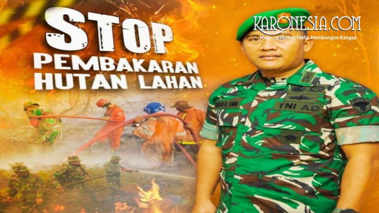 Dandim 0110 Abdya Letkol Inf Rana Mega Al-Amin memberikan imbauan pencegahan kebakaran hutan dan lahan.
