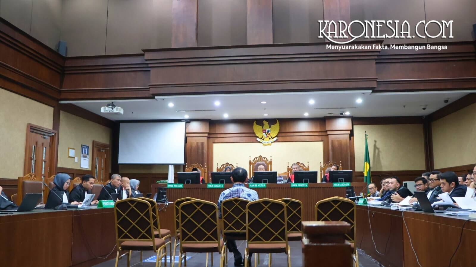 Suasana ruang sidang Tipikor Pengadilan Negeri Jakarta Pusat.