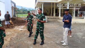 Dandim 0807 Tulungagung Letkol Arh Hanny Galih Satrio meninjau lokasi pembangunan KDKMP.