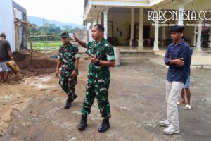 Dandim 0807 Tulungagung Letkol Arh Hanny Galih Satrio meninjau lokasi pembangunan KDKMP.