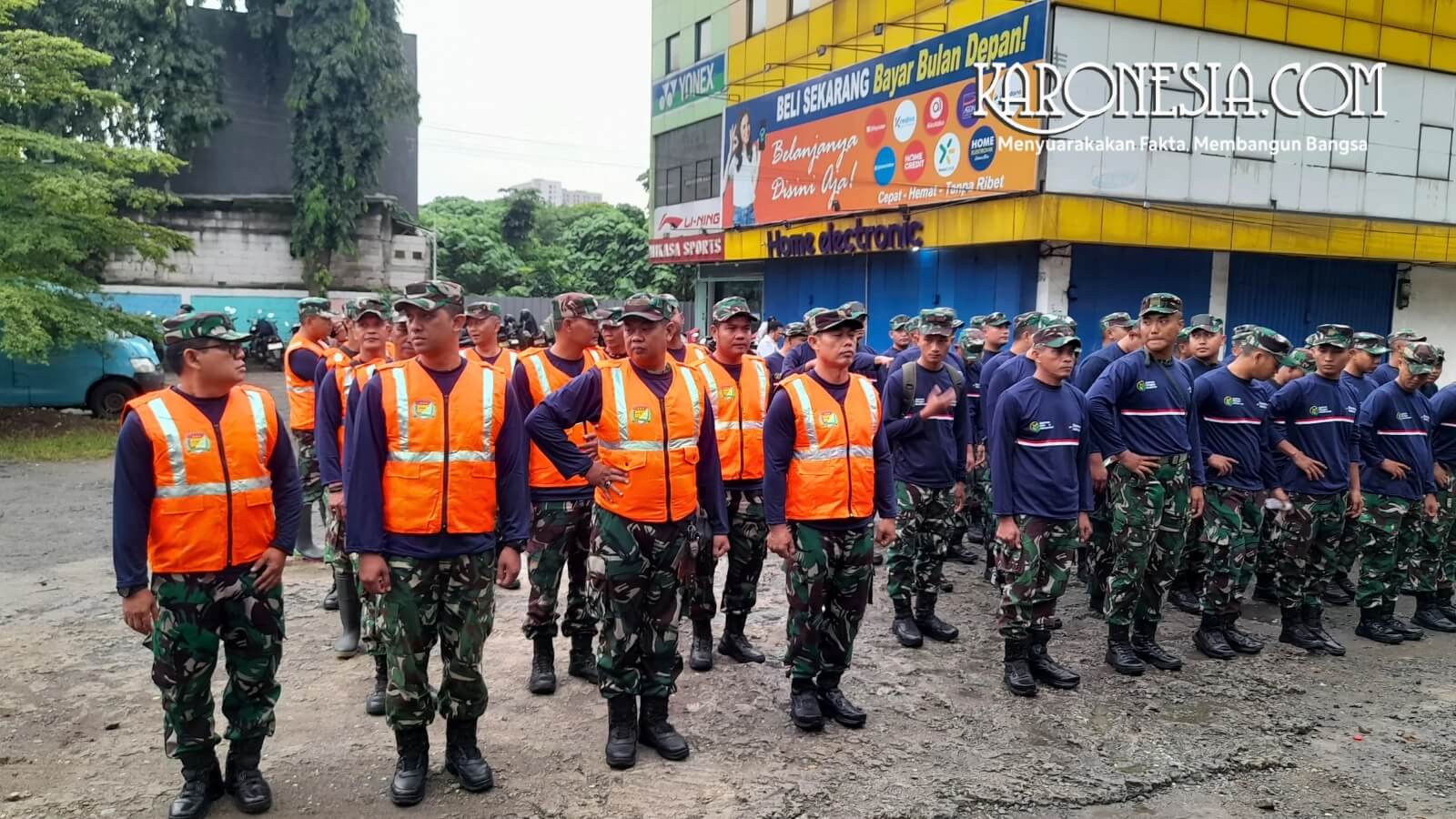 Pasukan Kodim 0506/Tangerang apel kesiapan.