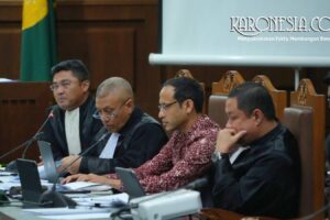 Persidangan kasus pengadaan Chromebook di Pengadilan Tipikor Jakarta Pusat.