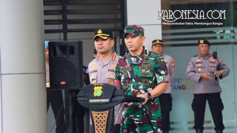 Apel Satgas Sampah TNI-Polri di Polres Metro Tangerang Kota