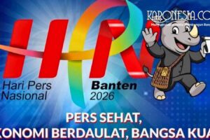 Persiapan peringatan Hari Pers Nasional 2026 di Alun-alun Kota Serang Banten