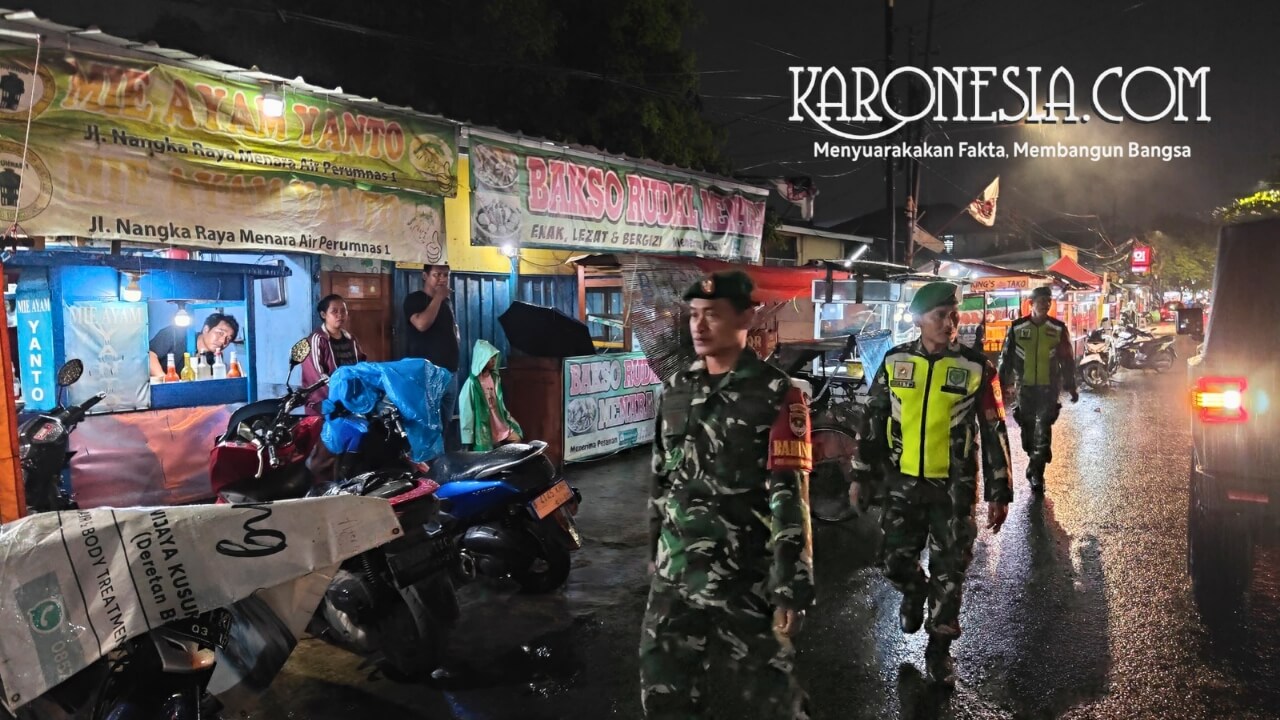 Babinsa Koramil Kranji patroli wilayah Bekasi