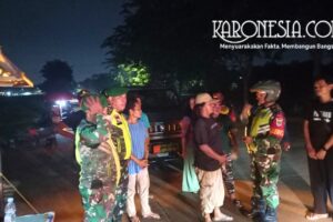 Babinsa Bantar Gebang Patroli Rutin Antisipasi Gangguan Kamtibmas