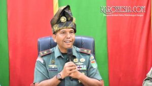 Brigjen TNI Agustatius Sitepu Danrem 031 Wira Bima saat kunjungan ke LAMR Pekanbaru