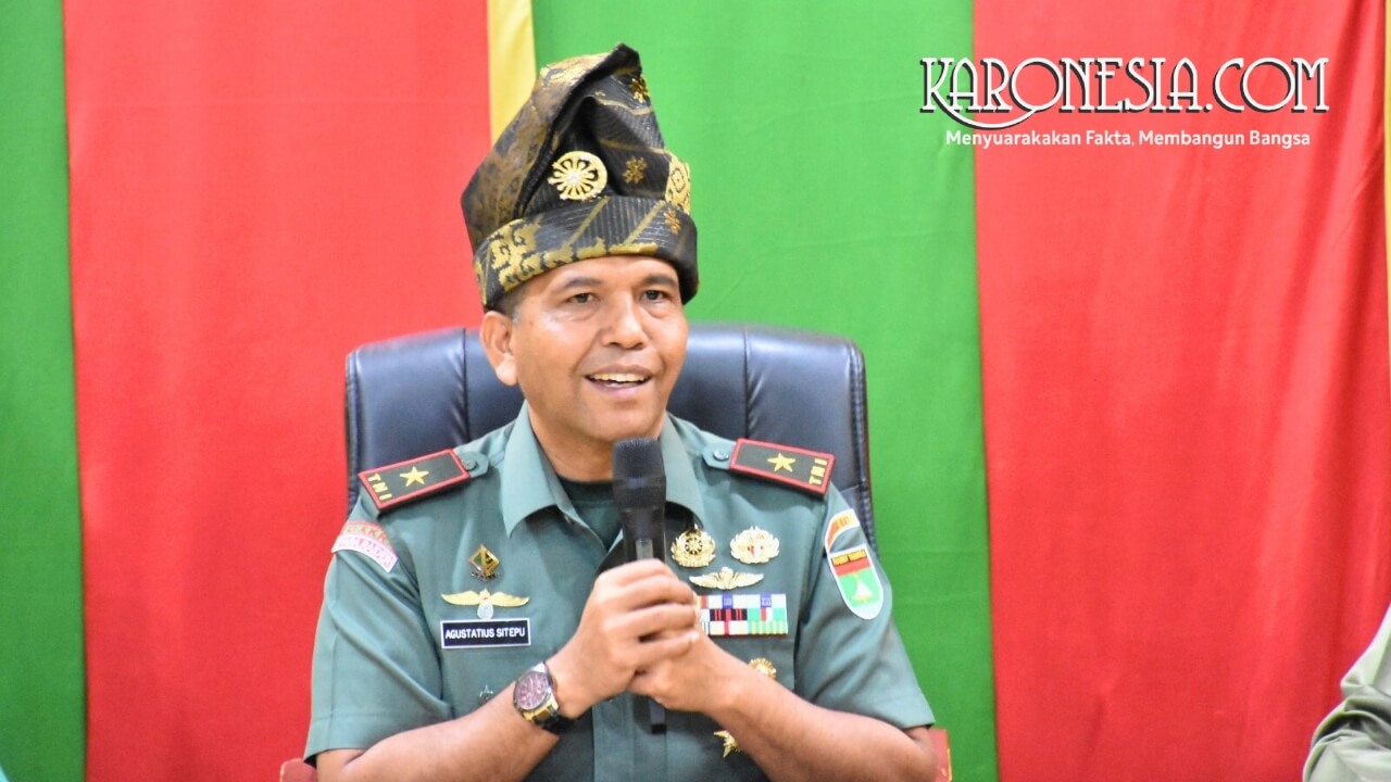 Brigjen TNI Agustatius Sitepu Danrem 031 Wira Bima saat kunjungan ke LAMR Pekanbaru