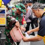 TNI Polri warga bersihkan Pasar Pedok Gerakan Indonesia ASRI