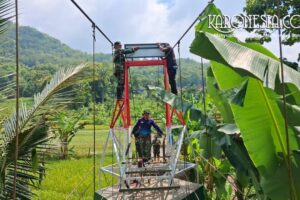 TNI bangun jembatan Wonogiri